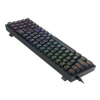 Redragon K628 Pollux 75% Wired RGB Gaming Keyboard, 78 Keys Hot-Swappable Compact Mechanical Keyboard w/100% Hot-Swap Socket, Red Switch