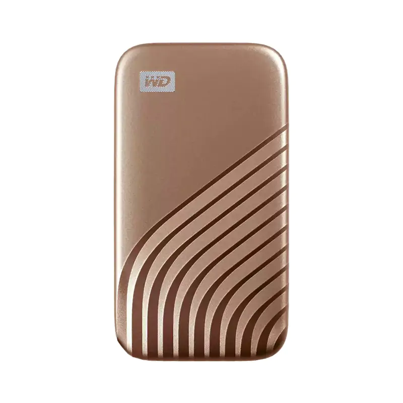 超高速！　WD My Passport 外付け SSD 500GB ゴールド Western Digital 500GB My Passport SSD - Gold (WDBAGF5000AGD-WESN