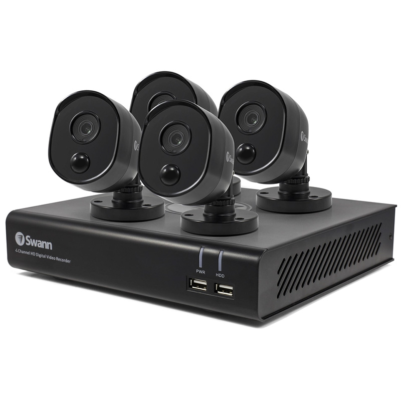 Swann SWDVK-444804BV 4 Channel 32GB Memory Night Vision Wired Video Surveillance System