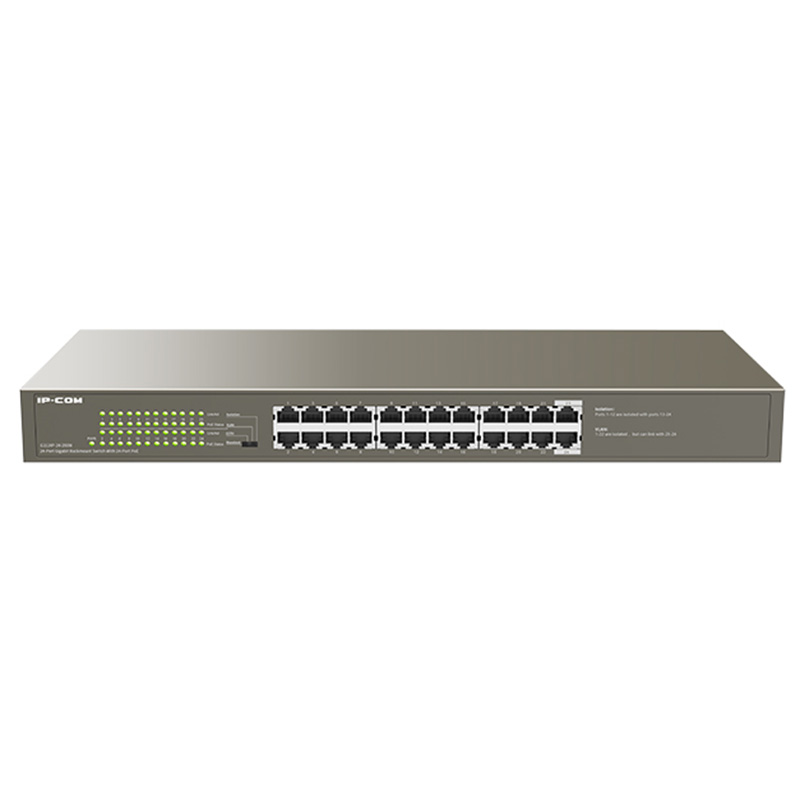 IP-COM 24 Port Gigabit Rackmount PoE+ Switch (G1124P-24-250W)