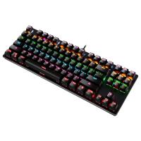 Y-FRUITFUL Wired Professional Gaming Mechanical Keyboard RGB Rainbow Backlit 87 Keys Computer USB Gaming Keyboard for Mac Windows PC Gamers Black