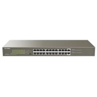 IP-COM 24 Port Gigabit Rackmount PoE+ Switch (G1124P-24-250W)