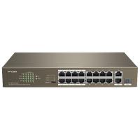 IP-COM 16FE+2GE/1SFP Unmanaged Switch With 16-Port PoE (F1118P-16-150W)