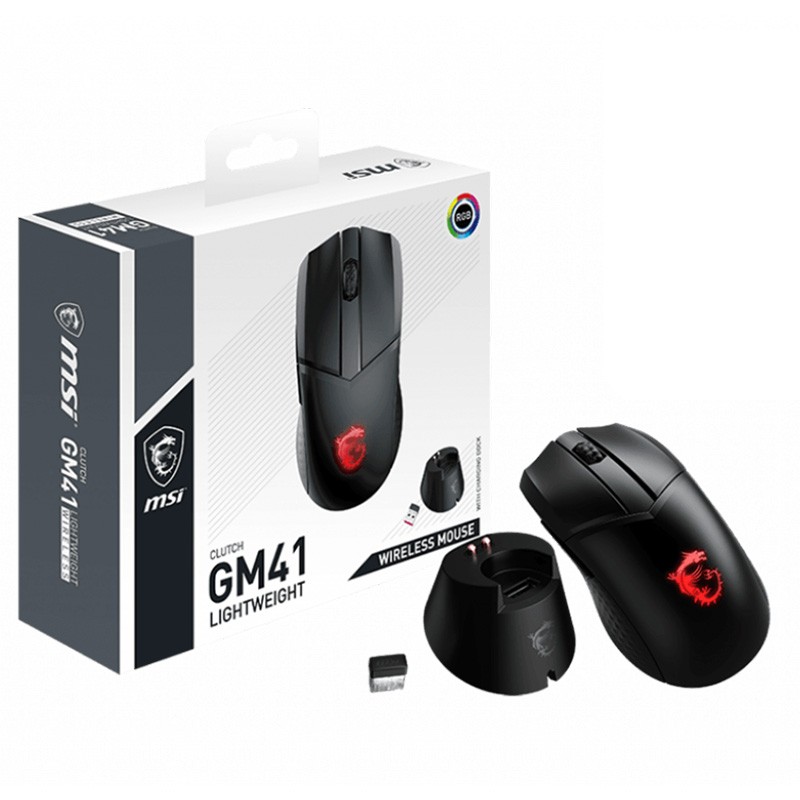 MSI Clutch Lightweight Wireless Gaming Mouse (GM41W)