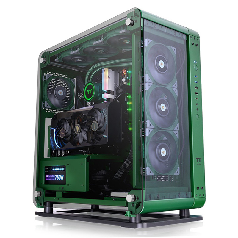 Thermaltake Core P6 Tempered Glass Mid Tower ATX Case Racing Green