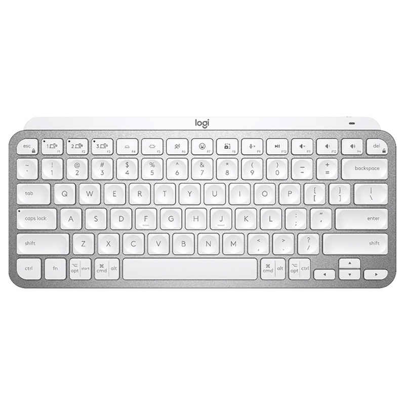 Logitech MX Keys Mini Minimalist Illuminated Wireless Keyboard - Pale Grey (920-010506)