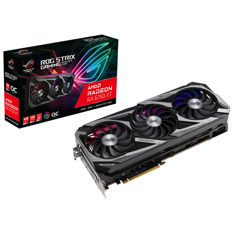Asus ROG Strix Radeon RX 6750 XT OC 12GB Graphics Card (ROG-STRIX-RX6750XT-O12G-GAMING)