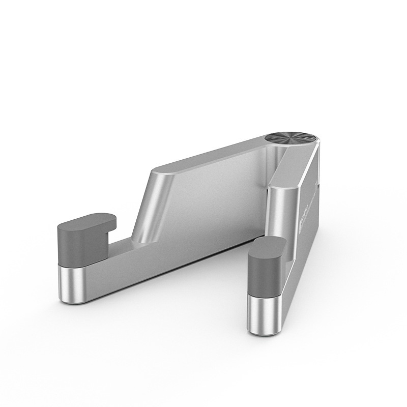 Boneruy Foldable Mobile Phone Stands Holder Portable V-Shaped Aluminum Cell Phone Holder for Tablets Mobile Phones Stand(Silver)