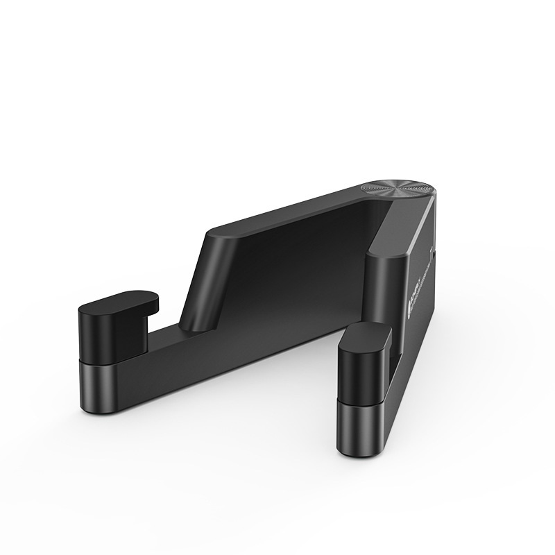 Boneruy Foldable Mobile Phone Stands Protable V-Shaped Aluminum Tablet Stands Holder for Cell Phones Tablets(Black)