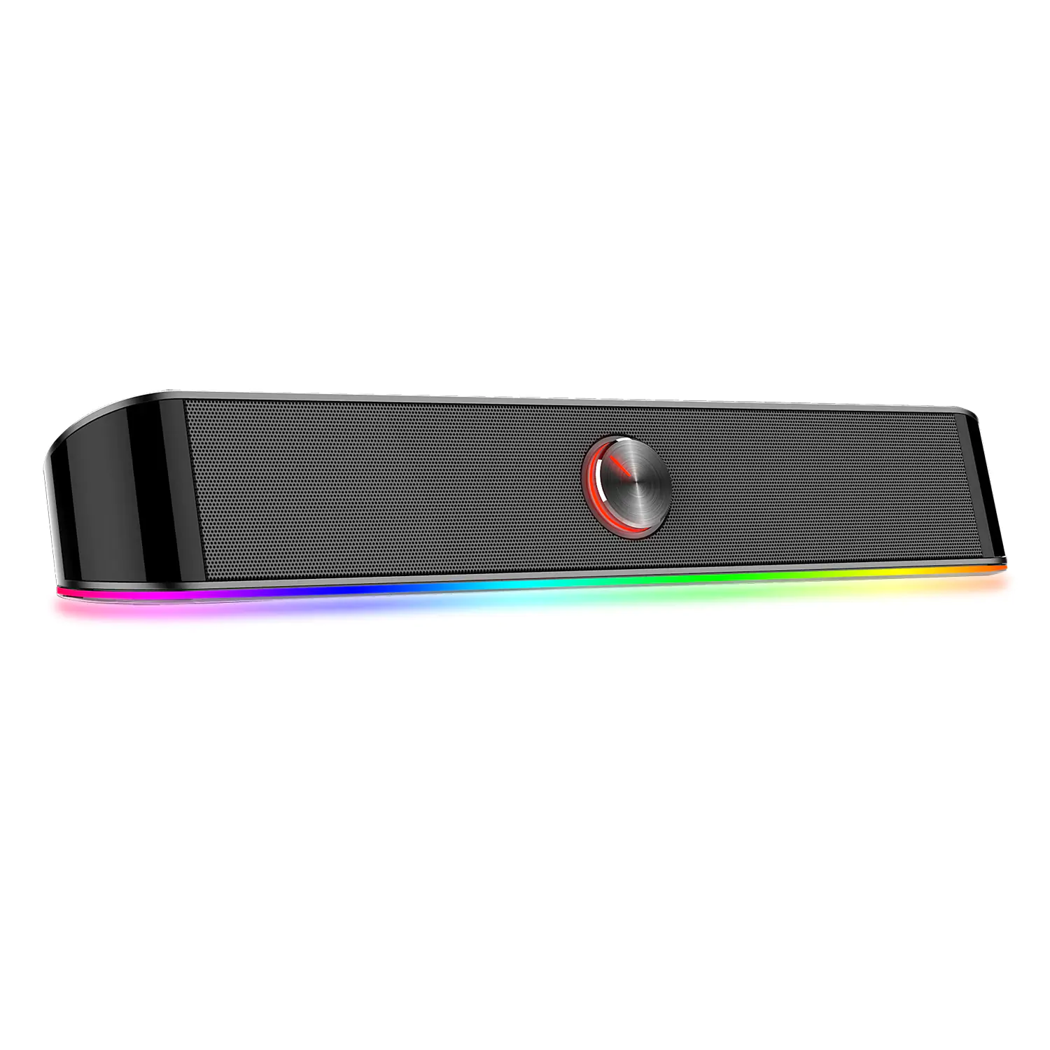 Redragon GS560 Adiemus RGB Desktop Soundbar, 2.0 Channel Computer Speaker with Dynamic Lighting Bar Audio-Light Sync/Display