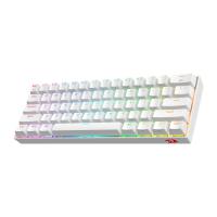 Redragon K530 PRO Draconic 60% Triple Mode Compact RGB Wireless Mechanical Gaming Keyboard, Hot-Swappable Brown Switch, White