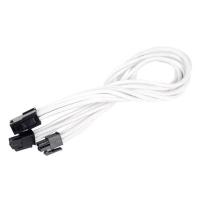 SilverStone 4+4 Pin CPU Sleeve Extension Cable - White/Black (SST-PP07E-EPS8W-V2)