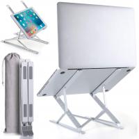 Portable Laptop Stand for Desk Height & Angle Adjustable Laptop Holder Aluminum alloy Laptop Riser Double Triangle Stable Anti-sway Ergonomic Foldable