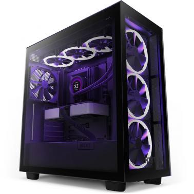 NZXT H7 V1 Elite TG Premium Mid-Tower ATX Case - Black (CM-H71EB-01 ...