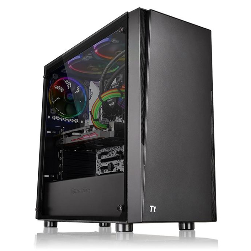 Thermaltake Black Versa J21 Tempered Glass Edition Mid Tower Chassis