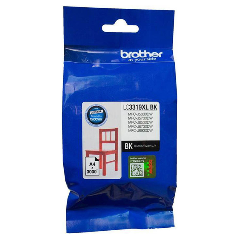 Brother LC-3319XLBK XL Black Ink Cartridge (3000 page yield)