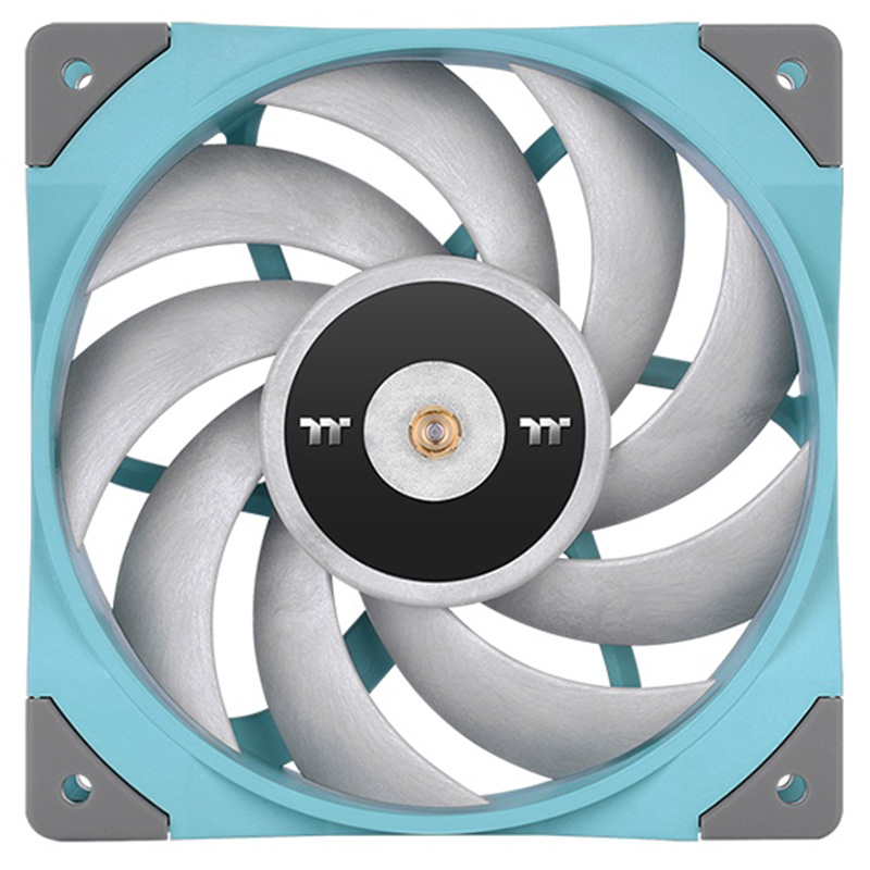 Thermaltake 120mm Toughfan 12 Turquoise High Static Pressure Radiator PWM Fan - Single Fan Pack (CL-F117-PL12TQ-A)