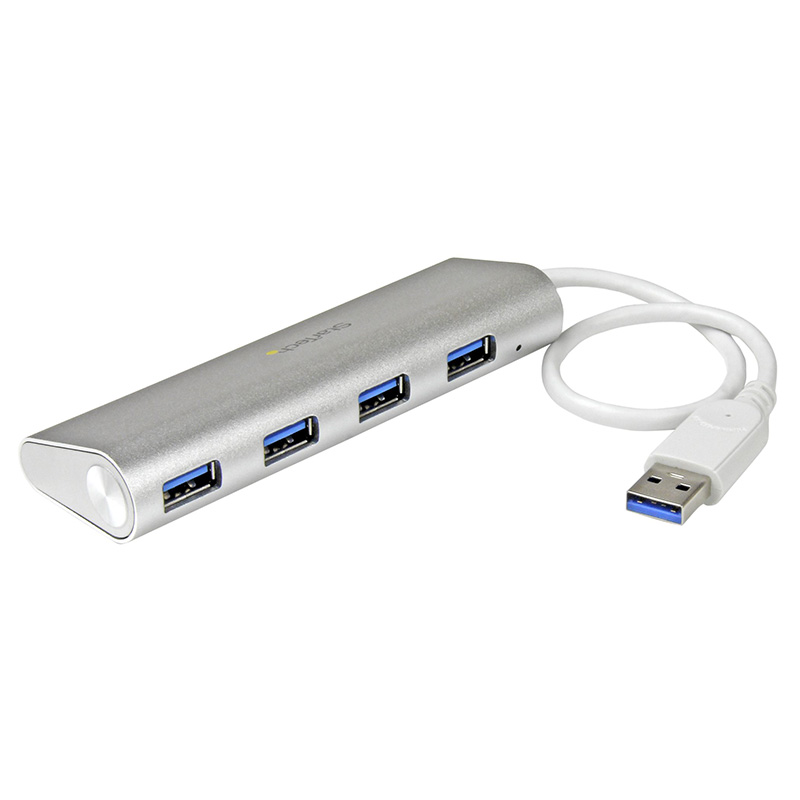 StarTech 4 Port Portable USB 3.0 Hub Aluminum