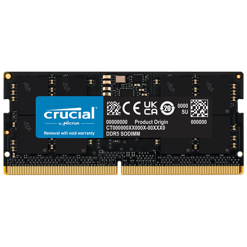 Crucial 16GB (1x16GB) CT16G48C40S5 4800Mhz SODIMM DDR5 RAM - Umart