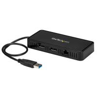 StarTech USB 3.0 Mini Dock Dual Monitor USB-A Dock 4K 60Hz DP & GbE