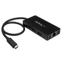 StarTech 3 Port USB 3.0 Hub with USB C and GbE USB Type C USB C Hub