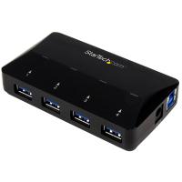 StarTech 4 Port USB 3.0 Hub Plus 2.4A Charge Port