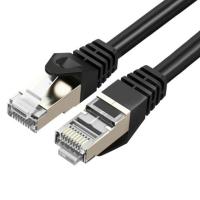 Cruxtec Cat7 SFTP Shield Ethernet Cable - 30cm Black