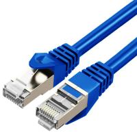 Cruxtec Cat7 SFTP Shield Ethernet Cable - 30cm Blue