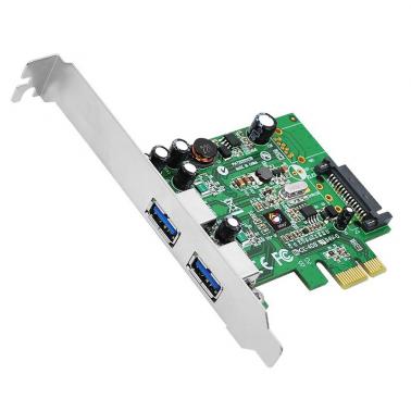 2 Port USB 3.0 & USB 3.1 PCIe Adapter Card - Umart.com.au