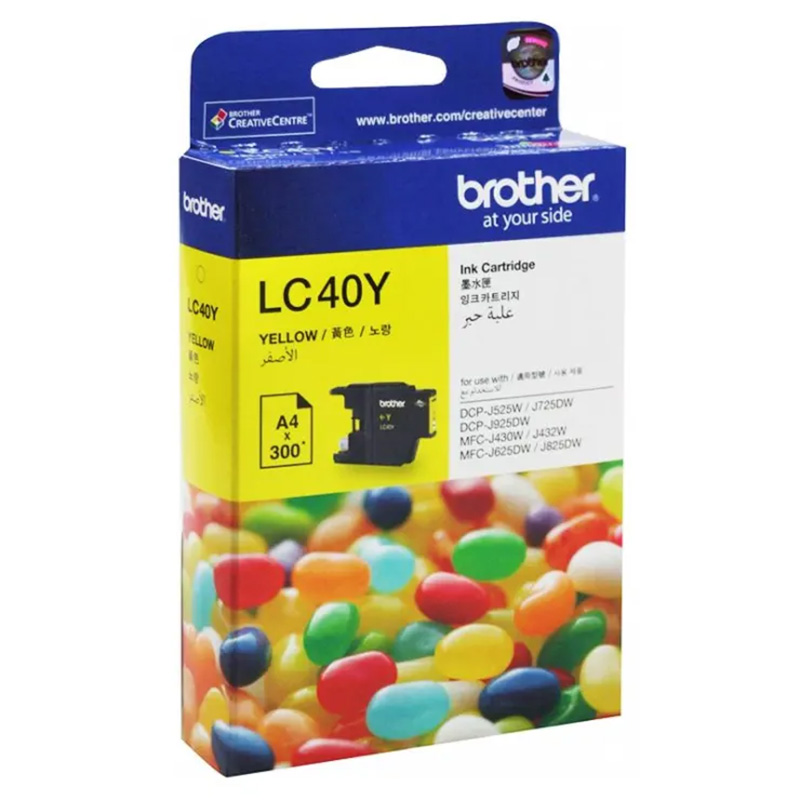 Brother LC40Y Yellow Ink Cartridge for MFC-J430W