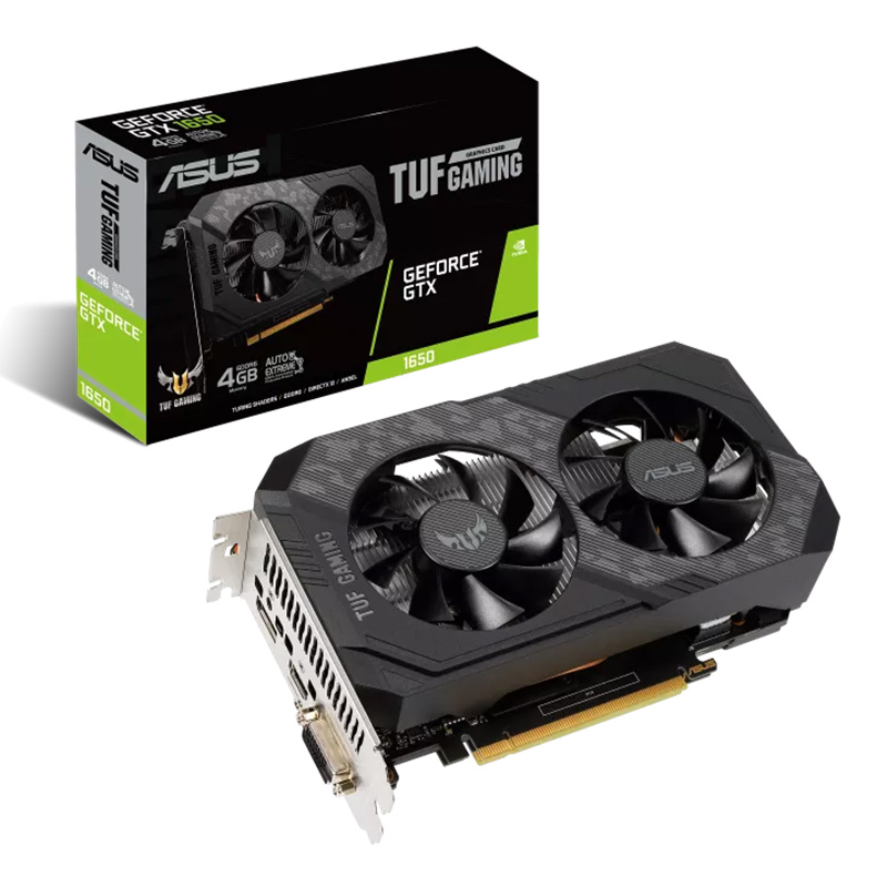 Asus Geforce GTX 1650 TUF Gaming P 4G Graphics Card (TUF-GTX1650-4GD6-P-GAMING)