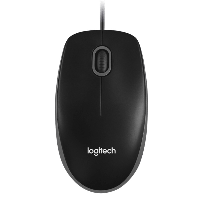 Logitech B100 Optical Wired USB Mouse (910-006605)