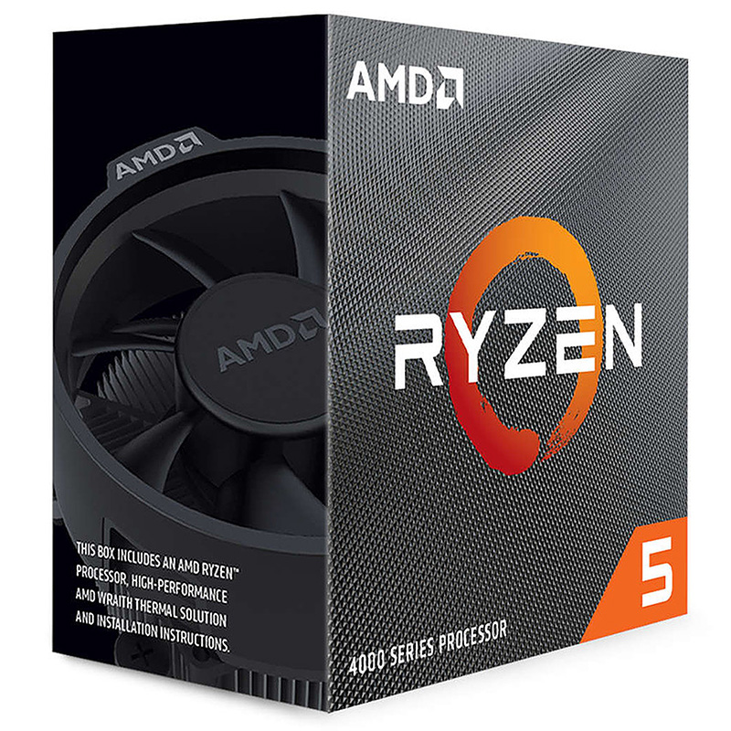 AMD Ryzen 5 4600G 6 Core AM4 3.7GHz CPU Processor with Wraith Stealth Cooler (100-100000147BOX)