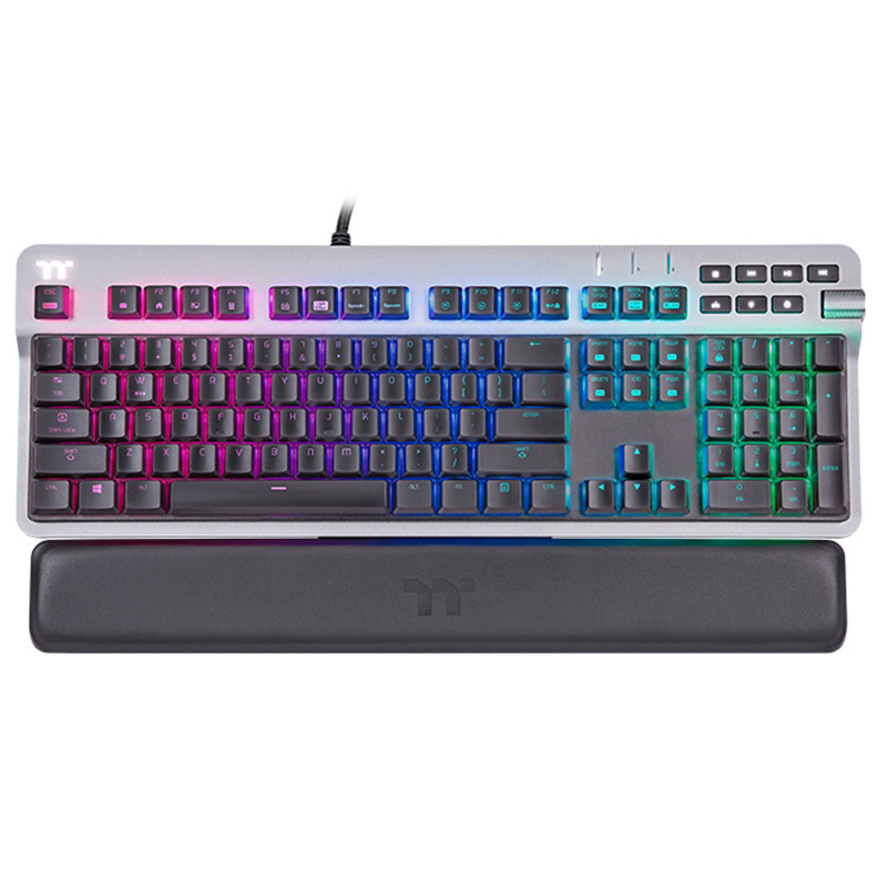 Thermaltake ARGENT K6 RGB Low Profile Wired Mechanical Gaming Keyboard - Cherry MX Red (GKB-KB6-LRSRUS-01)