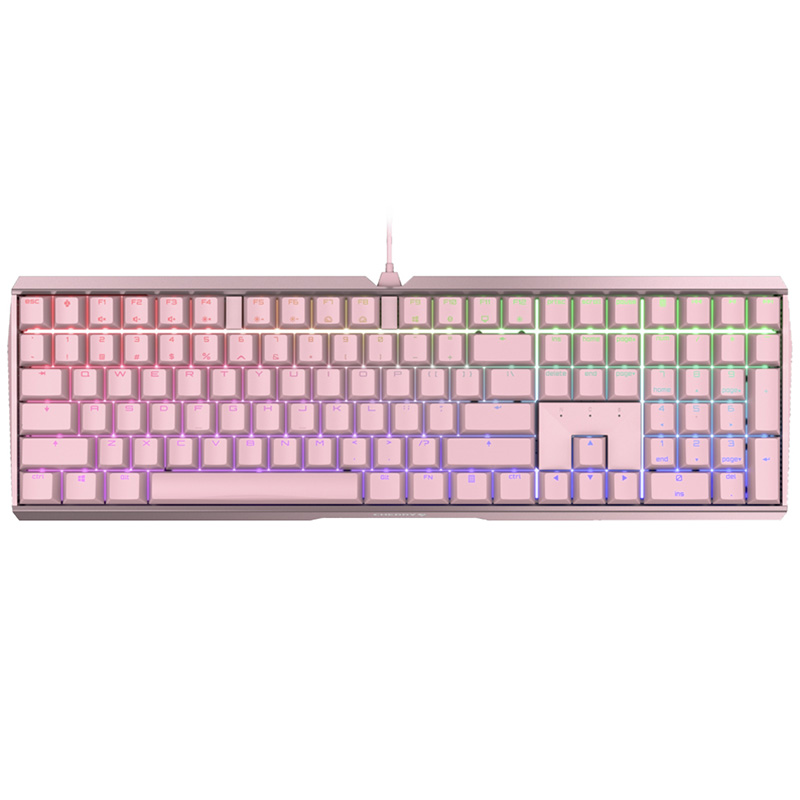 Cherry MX 3.0S RGB Wired Mechanical Gaming Keyboard - Pink MX Red Switch