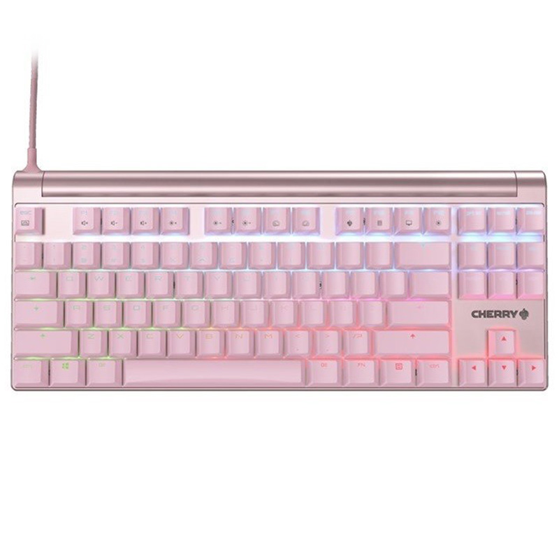 Cherry MX 8.0 RGB Wired Mechanical Gaming Keyboard - Pink MX Brown Switch
