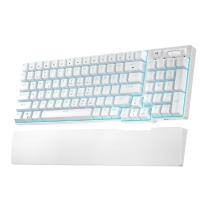 RK ROYAL KLUDGE RK96 90% 96 Keys BT5.0/2.4G/USB-C Hot Swappable Mechanical Keyboard with Magnetic Hand Rest, Blue Backlight, Brown Switch 