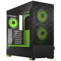 Fractal Design Pop Air RGB Tempered Glass Clear Tint Mid Tower ATX Case - Green Core
