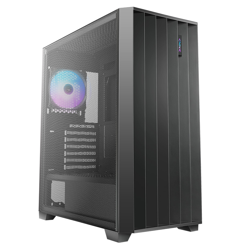 Azza Legionaire 470 Mid Tower Mesh ATX Case - Black (LEGIONAIRE 470)