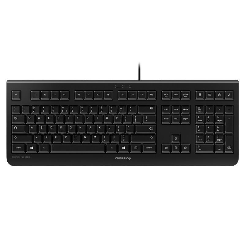 Cherry KC 1000 Office Corded Keyboard - Black