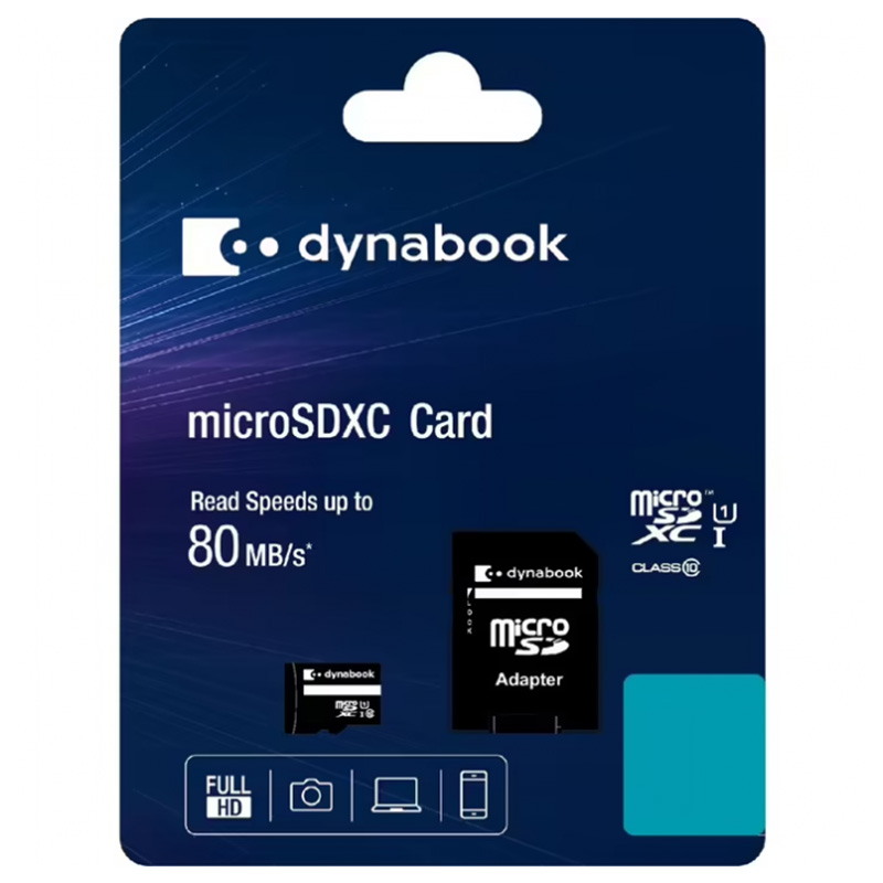 Toshiba Dynabook 32GB Class 10 90MB/s MicroSDHC Card with Adapter