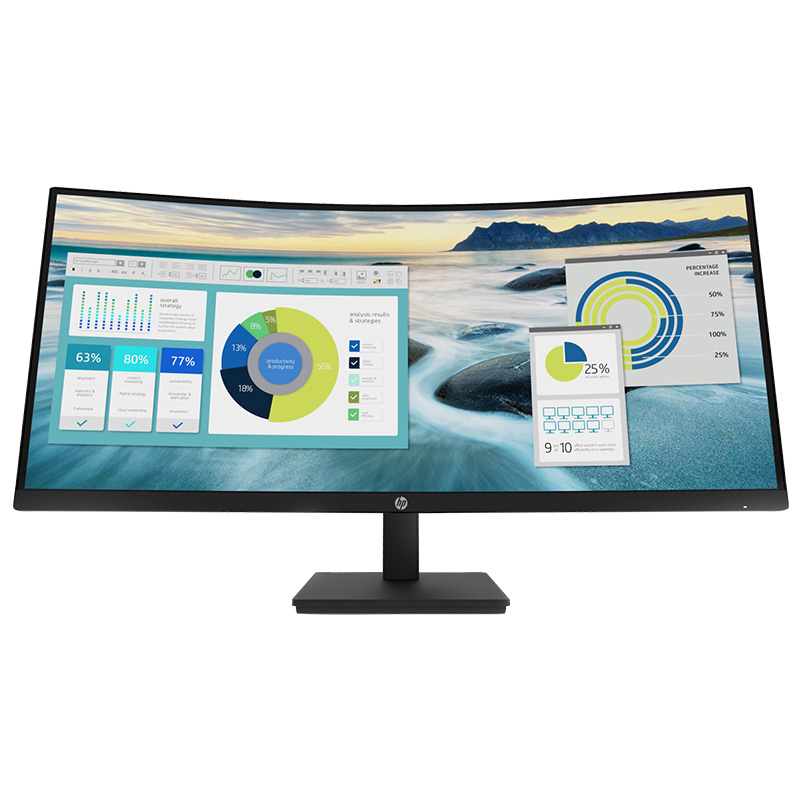 HP P34hc G4 34in WQHD VA 60Hz USB-C Curved Monitor (21Y56AA)