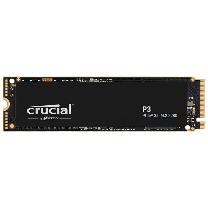 Crucial P3 500GB CT500P3SSD8 PCIe Gen3 M.2 2280 NVMe SSD