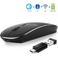 FRUITFUL-Rechargeable-Wireless-Mouses-2-4G-and-Bluetooth-5-0-Metal-Mouses-1600DPI-Silent-Click-dual-mode-with-USB-C-Port-for-Mac-PC-Tablet-Phones-12
