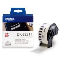 Brother DK-22211 Black on White Continuous Film Label Roll 29mm x 15.24m