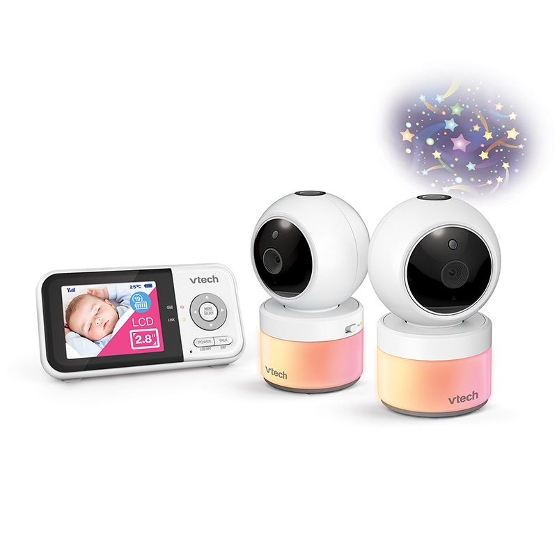 VTech BM3800N-2 2 Camera Pan and Tilt Video and Audio Baby Monitor