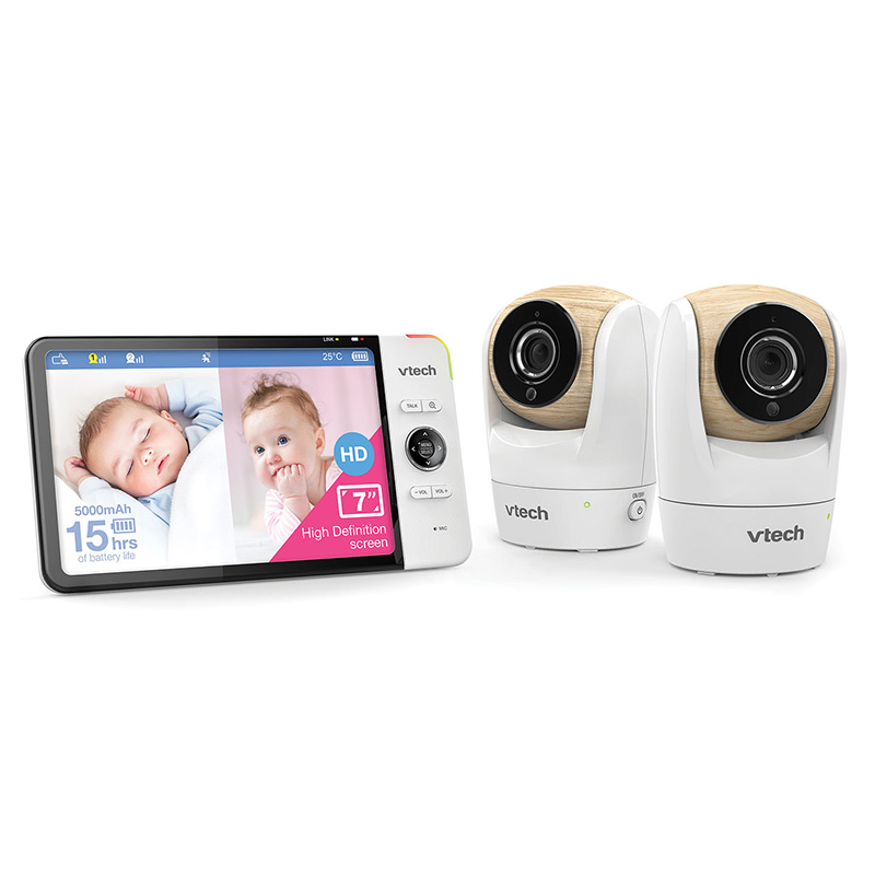 VTech BM7750HD-2 2 Camera Pan and Tilt Video and Audio Baby Monitor