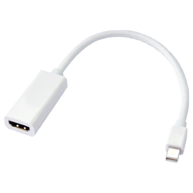 Astrotek Mini DisplayPort DP to HDMI Male to Female White Cable - 15cm