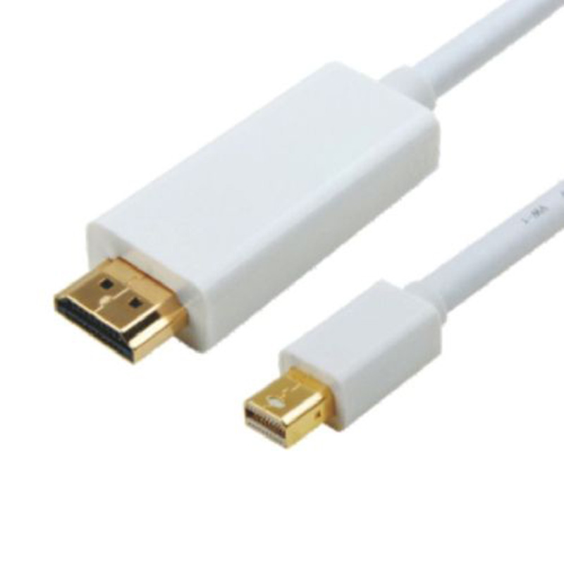 Astrotek Mini DisplayPort DP to HDMI Male to Male White Cable - 1m