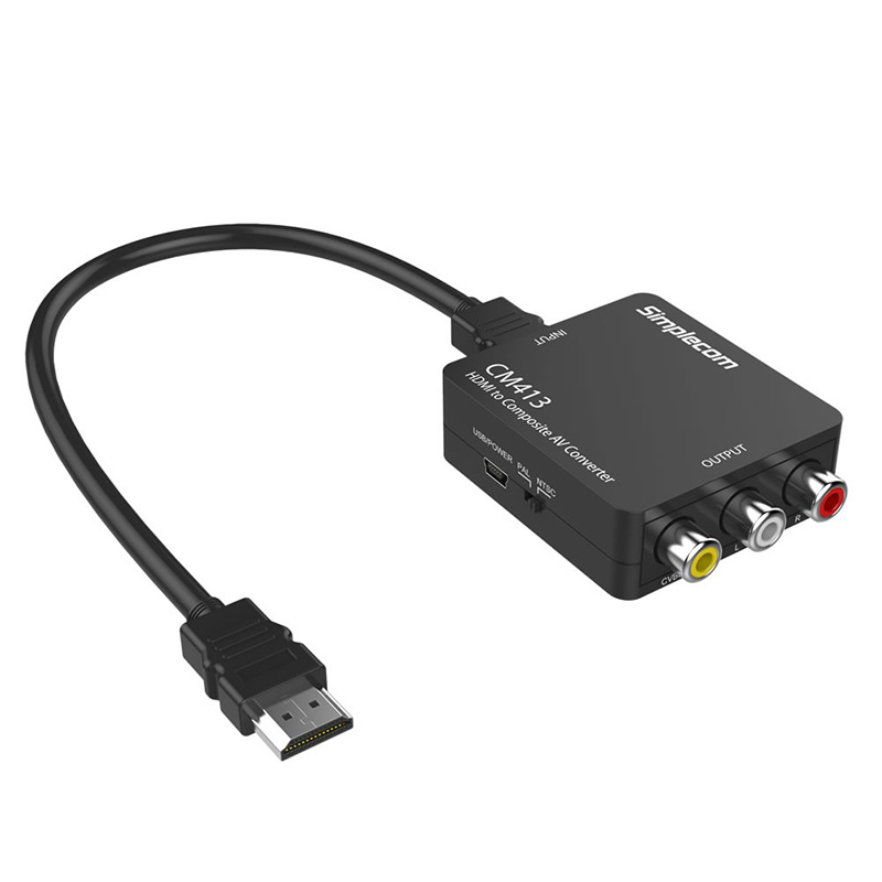 Simplecom HDMI to Composite AV CVBS 3RCA Video Converter (CM413)